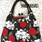 ☆SALE★skull rose がま口バッグ（M）