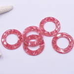 送料無料20個 アクリルチャームパーツ 丸フレーム 31mm 1穴 as287