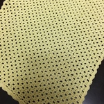 レース編みランチョンマット 黄色⑸