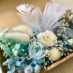 爽やかBlueハーバリウム 花材ドライフラワー  花材セット