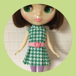 千鳥格子ワンピース&ソックス♡green