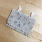 🌿オーガニックコットン 北欧柄 🌿🦜🌸 お子様〜大人まで 移動ポケット クリップ付き
