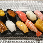 お寿司☆寿司下駄 黒色 ミニチュアフード