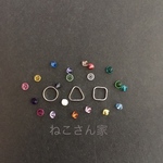 ○△□なメタルフープピアス          １ペア