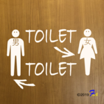 TOILET トイレ② ウォールステッカー