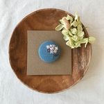 刺繍ブローチ 紫陽花