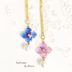 【送料無料】紫陽花✧*とろみ☆プリンセスネックレス
