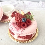 マカロンケーキ小物入れ  ピンクミックスベリー  フェイクスイーツ