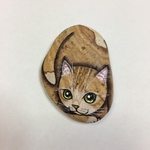 ミニミニ石猫(トラ猫)