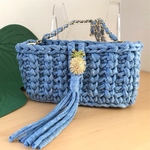 キラキラパイナップル・3wayショルダーポーチ（デニムブルー）