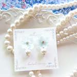 ラムネ～初夏の爽やか紫陽花ピアス/イヤリング