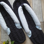 布ぞうり：aako4150さまご予約品＊dark blue25.5cm/light blue