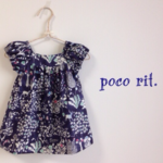 【n様オーダー品】リバティのギャザーパフ袖チュニック 80サイズ