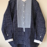 浴衣バンドカラーブザムシャツ