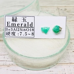 ✴︎希少✴︎鉱物標本✴︎ エメラルドのピアス b