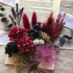 ヘッドパーツ Bordeaux  20本  フラワーアクセサリー  ドライフラワー