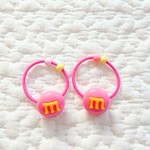 ぷっくりマーブルチョコのヘアゴム 2個セット ⑤