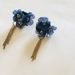 漆黒ブーケピアス♡サージカルステンレス