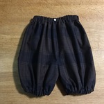80㎝  ロングかぼちゃパンツ チェック