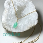 Chrysoprase.天然石クリソプレーズ ネックレス