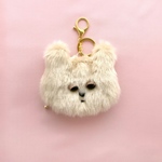 〈KEDAMONO〉 キーホルダー付きミニポーチ  しずかなくま
