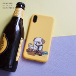 犬の日, iPhone 対応スマホケース,  酔っぱらいわんこ(12 pro, 12 mini, SE(2), 11, 11 pro max,Xs/X, X MAX, XR, 7/8, 7/8+)