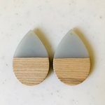 Grey Wood Drop Pendant Tops