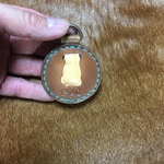 フォーンパグ カラフルレザー キーホルダー