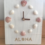 ALOHA シェル壁掛け時計