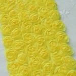【1ヤード】500円　立体ローズリボン♡イエロー