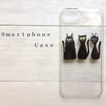 スマホケース iPhone17  Googlepixel  全機種対応　黒猫 