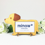 ミニチュアダックス 木製写真立て Hvサイズ フォトフレーム かわいい ハンドメイドマーケット Minne