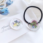 🌼松葉海蘭のクリアなへアゴム／ポニーフック