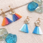 夏✩リゾートタッセルピアス(イヤリング)