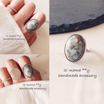 再販❇️copper amazonite ring💍 .アマゾナイト