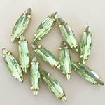 増量中！《16コ入り》A級・4×15mm ペリドット リーフ 