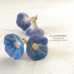 Asagao earrings［Blue］