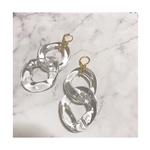 ダブルクリアピアス