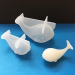 ＜大きいサイズ＞かわいいクジラの型のシリコンモールド・立体くじら・鯨型シリコンモールド！鏡面仕上げでツルッツル！／型番434ーＮ