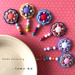 レトロなお花の刺繍＊吊り下げタイプ