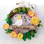 《新作sale》鳥ペイント☆薔薇のリース ミニ オカメインコルチノー