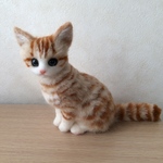 羊毛フェルト  猫  茶トラ