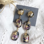 stone❁black ピアス