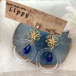 大人なお花 ピアス