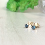 14KGF☆petit.bijouピアス・ロンドンブルートパーズ・11月誕生石