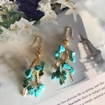 小枝アクセサリー ターコイズピアス