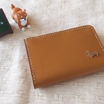 【SALE】コーギー、牛革ミニウォレットＬ型ファスナー