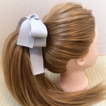 たらりんリボンヘアゴム Gray
