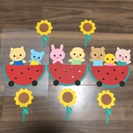壁面飾り【スイカ列車】保育園 幼稚園