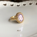 vintage swarovski アレキサンドライト ゴールドリング
